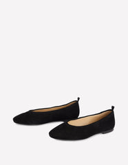 High Cut Ballet Flats-Black / Boden Outlet