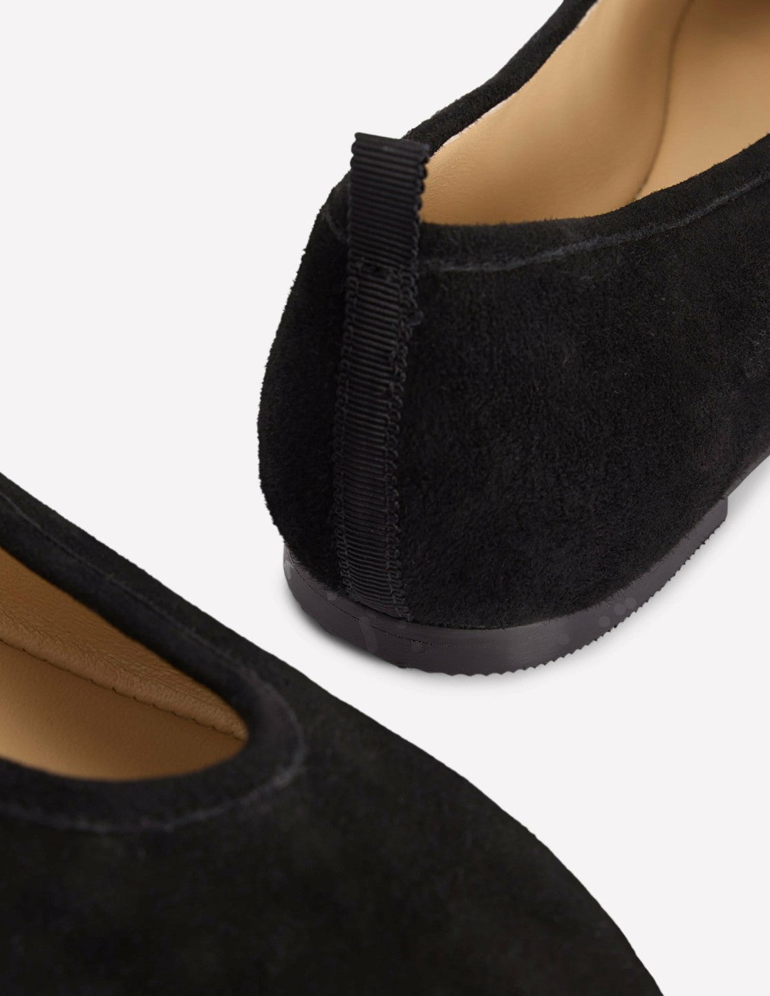 High Cut Ballet Flats-Black / Boden Outlet