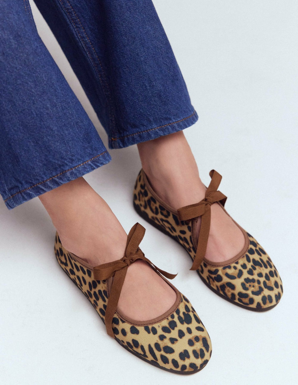 Flexi Tie Mary Jane-Leopard / Boden us