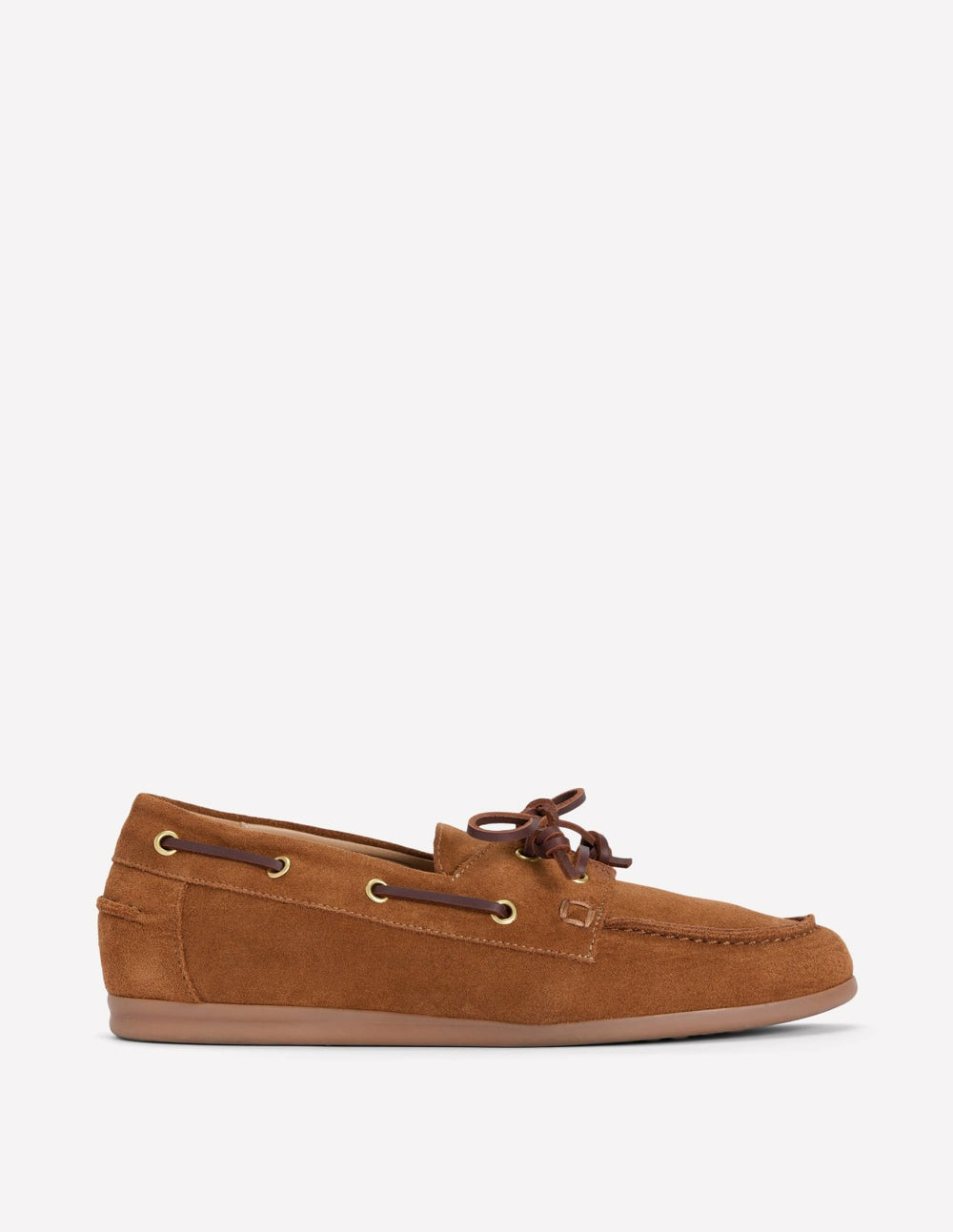 Lace-Up Boat Shoe-Tan / Boden Sale