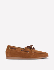 Lace-Up Boat Shoe-Tan / Boden Sale