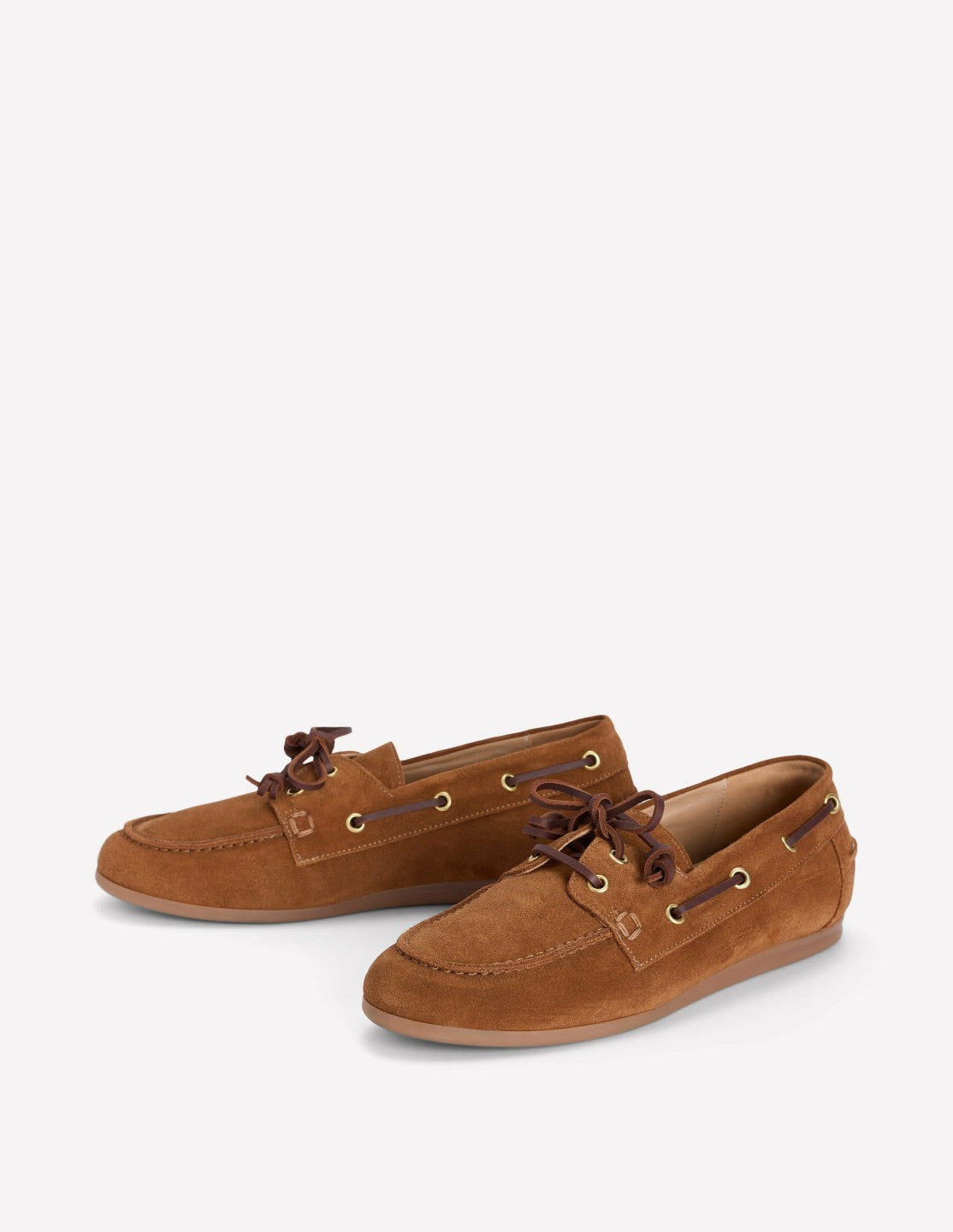 Lace-Up Boat Shoe-Tan / Boden Sale