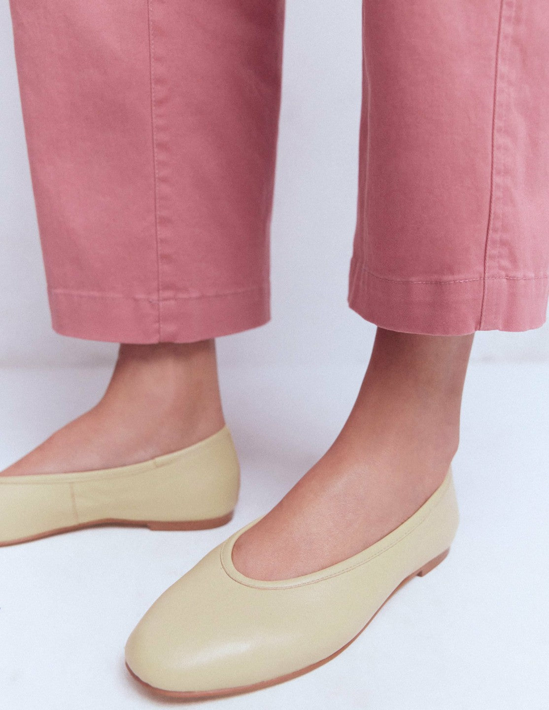 High Cut Ballet Flats-Butter Yellow / Boden Online