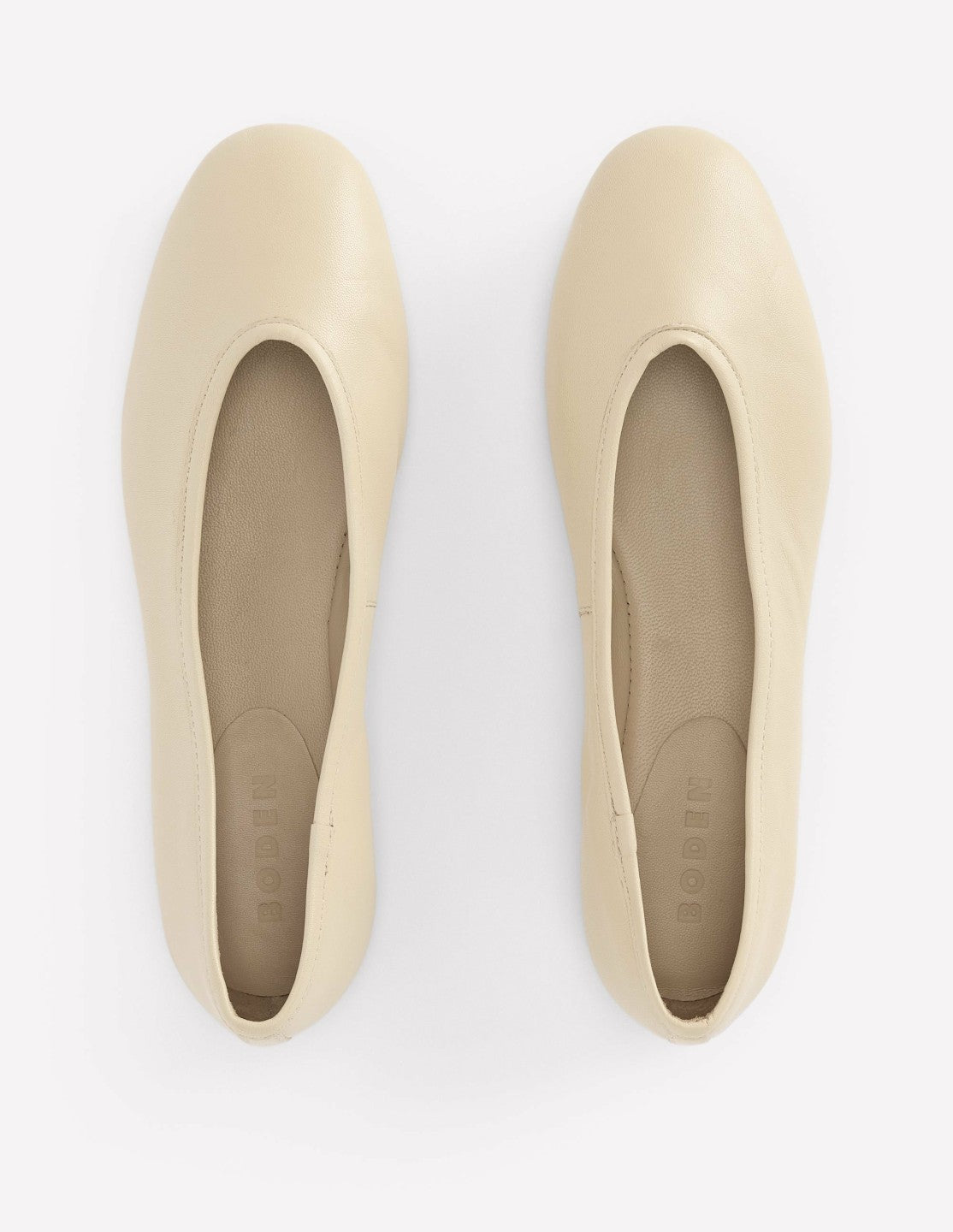High Cut Ballet Flats-Butter Yellow / Boden Online