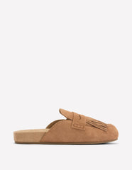 Etta Ghillie Mule Clogs-Tan / Boden Outlet