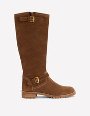 Buckle Knee High Boots-Coconut / Boden