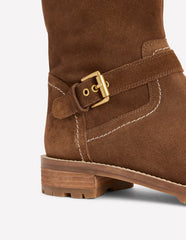 Buckle Knee High Boots-Coconut / Boden