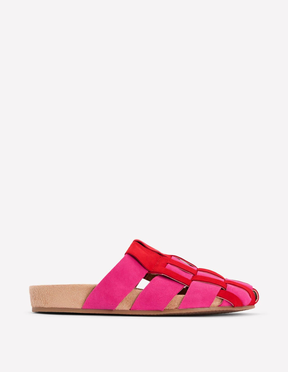 Loretta Multi Strap Clog-Pink/Red / Boden Sale