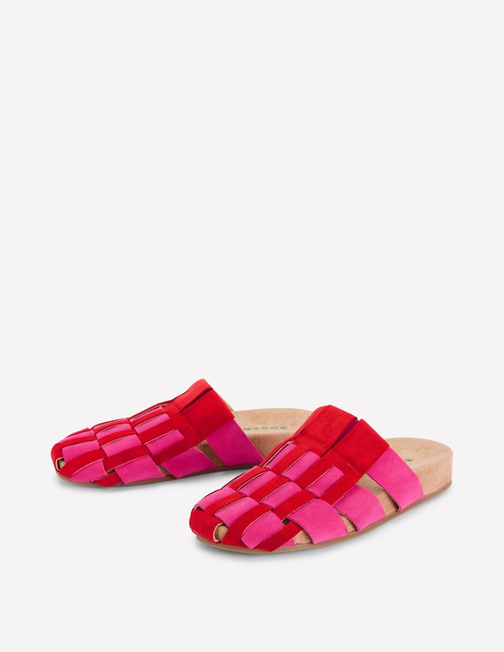 Loretta Multi Strap Clog-Pink/Red / Boden Sale