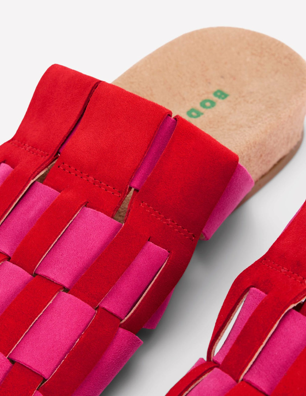 Loretta Multi Strap Clog-Pink/Red / Boden Sale