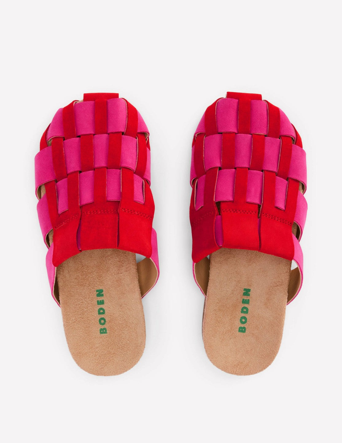 Loretta Multi Strap Clog-Pink/Red / Boden Sale
