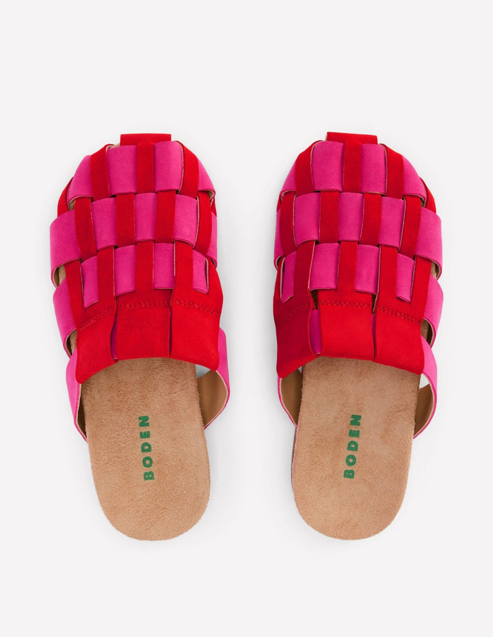 Loretta Multi Strap Clog-Pink/Red / Boden Sale