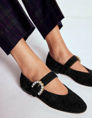 Kylie Flat Buckle Mary Janes-Black / Boden Online