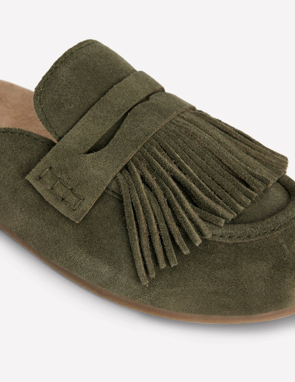 Etta Ghillie Mule Clogs-Deep Olive / Boden Discount