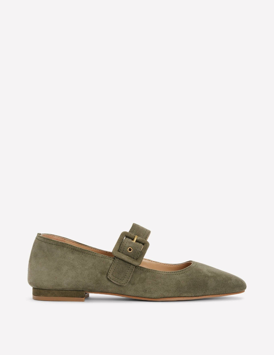 Vic Chisel Toe Mary Janes-Deep Olive / Boden