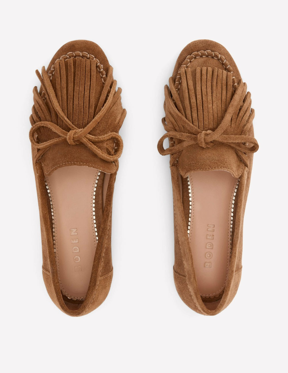 Soft Tassel Deck Shoes-Tan / Boden Discount