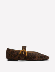 Kylie Flat Buckle Mary Janes-Mini Leopard / Boden On sale