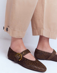 Kylie Flat Buckle Mary Janes-Mini Leopard / Boden On sale