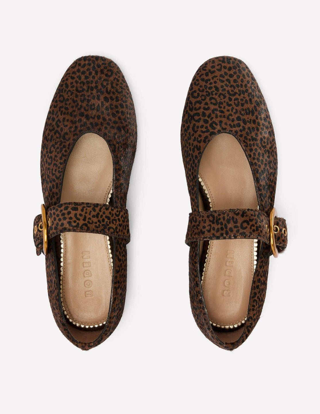 Kylie Flat Buckle Mary Janes-Mini Leopard / Boden On sale