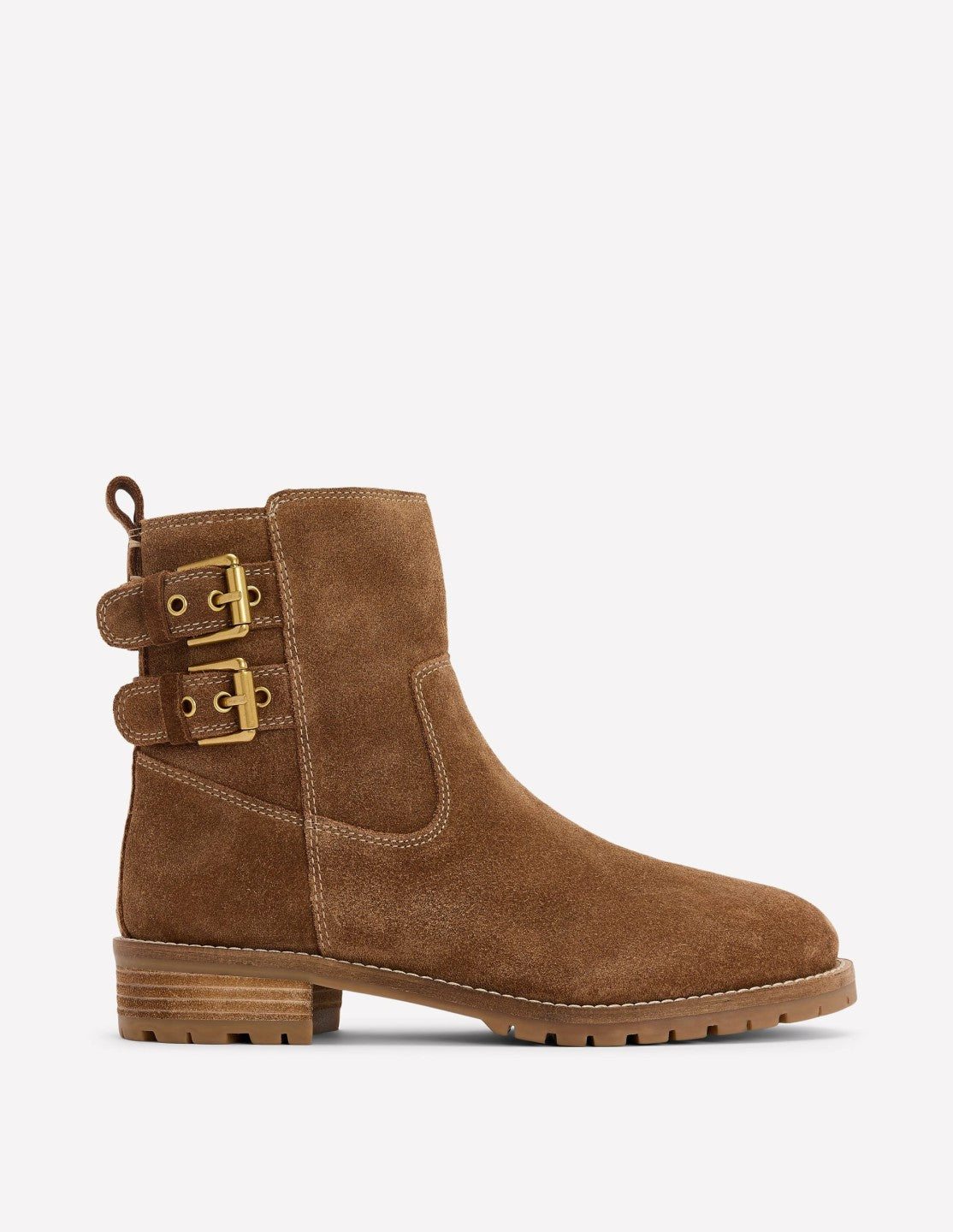 Buckle Ankle Boots-Tan / Boden