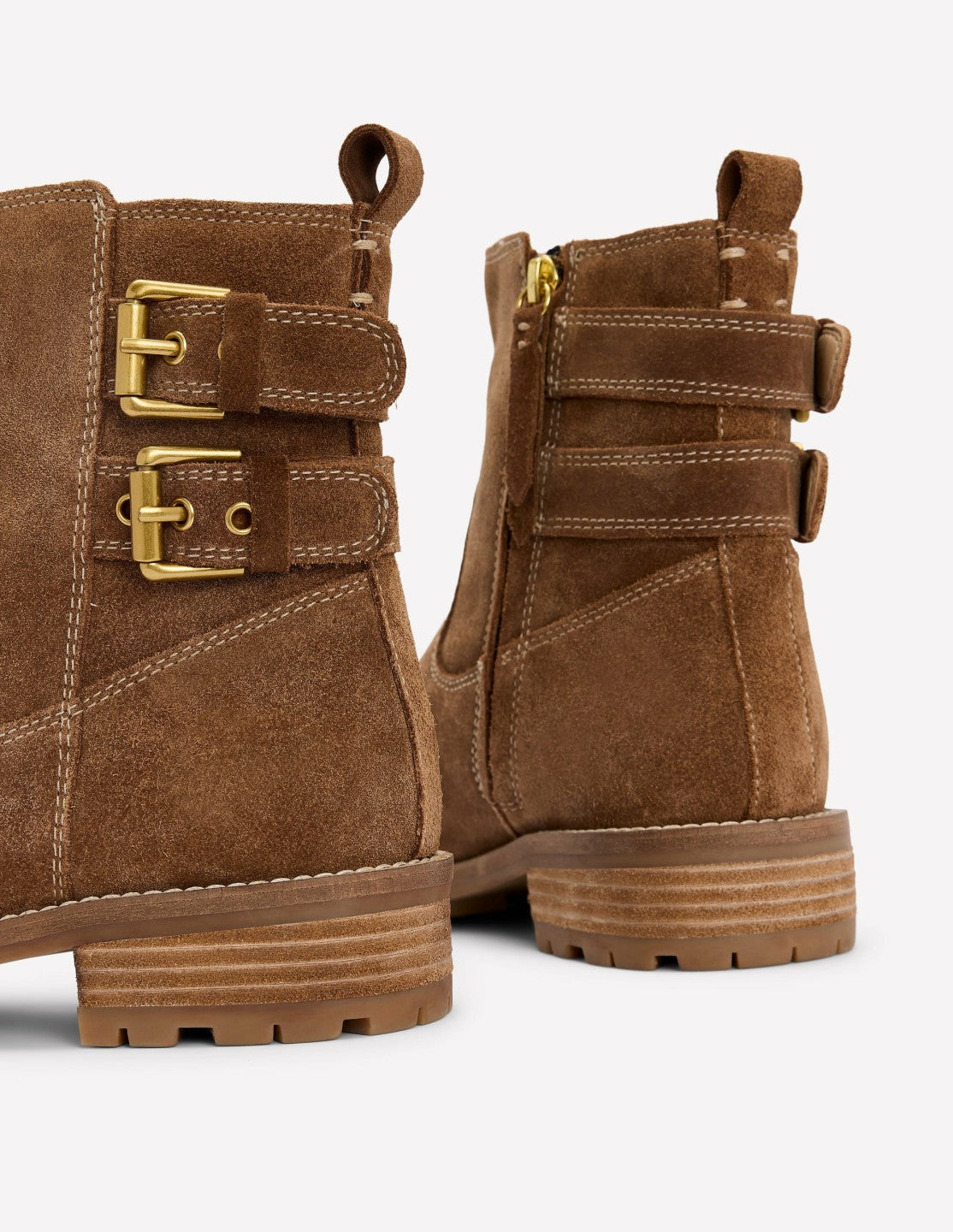 Buckle Ankle Boots-Tan / Boden