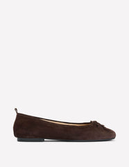 Kitty Flexi Sole Ballet Flats-Chocolate / Boden Outlet
