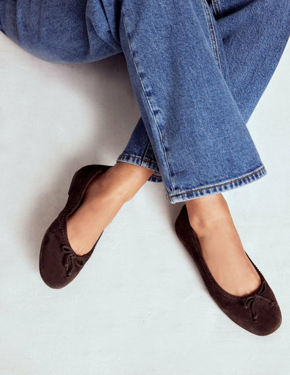 Kitty Flexi Sole Ballet Flats-Chocolate / Boden Outlet