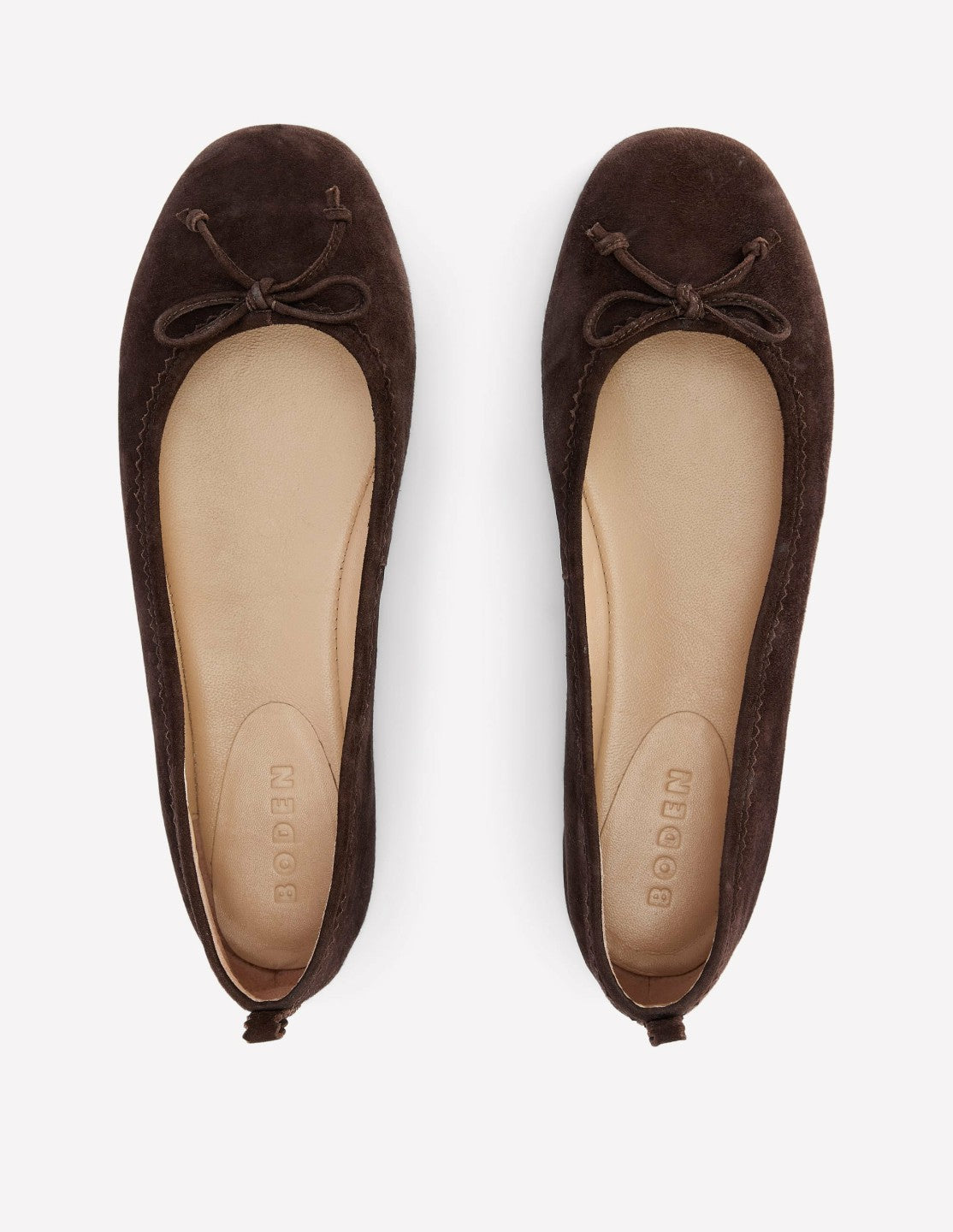 Kitty Flexi Sole Ballet Flats-Chocolate / Boden Outlet