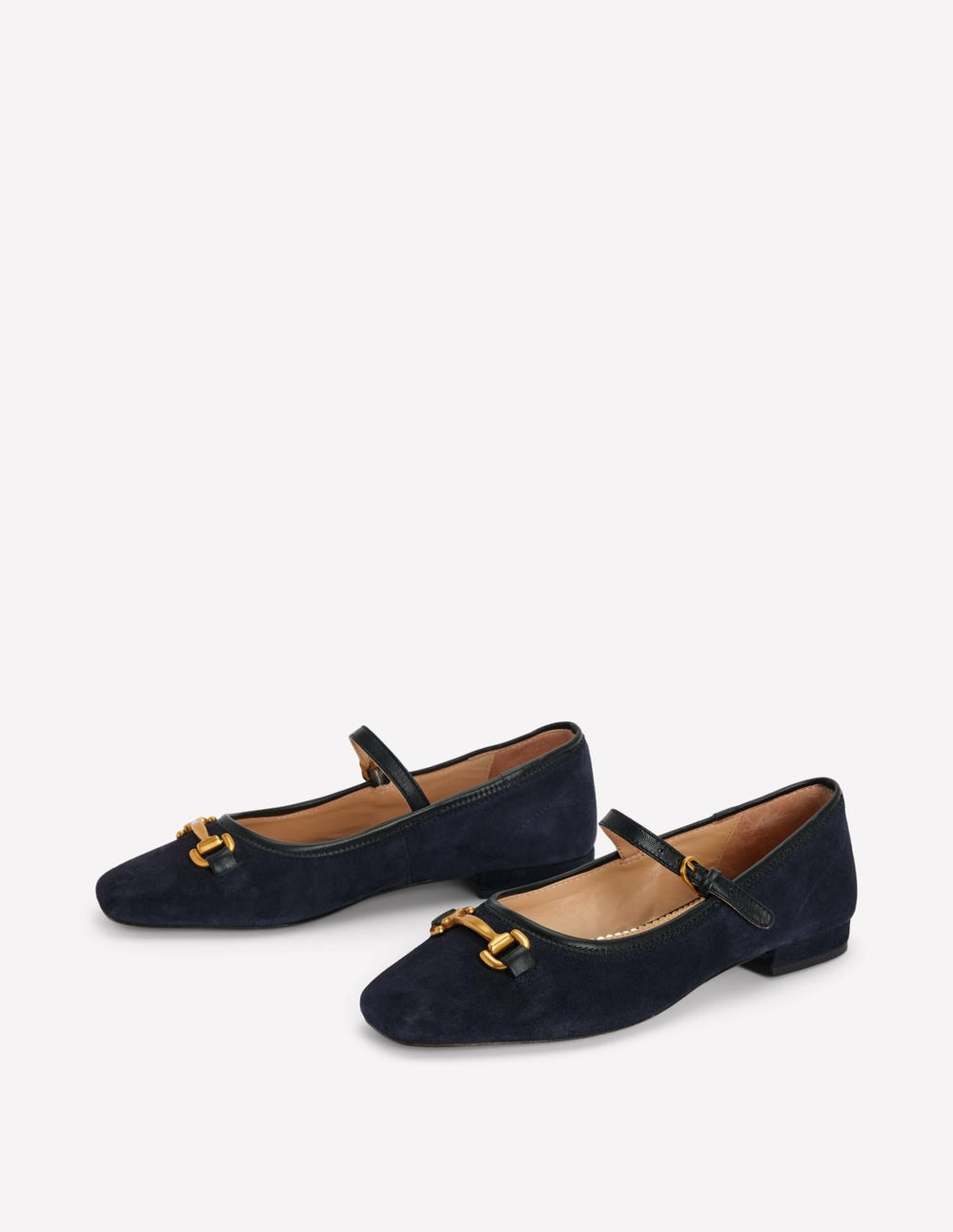 Iris Snaffle Mary Jane Flats-Dark Navy / Boden us