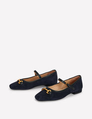 Iris Snaffle Mary Jane Flats-Dark Navy / Boden us