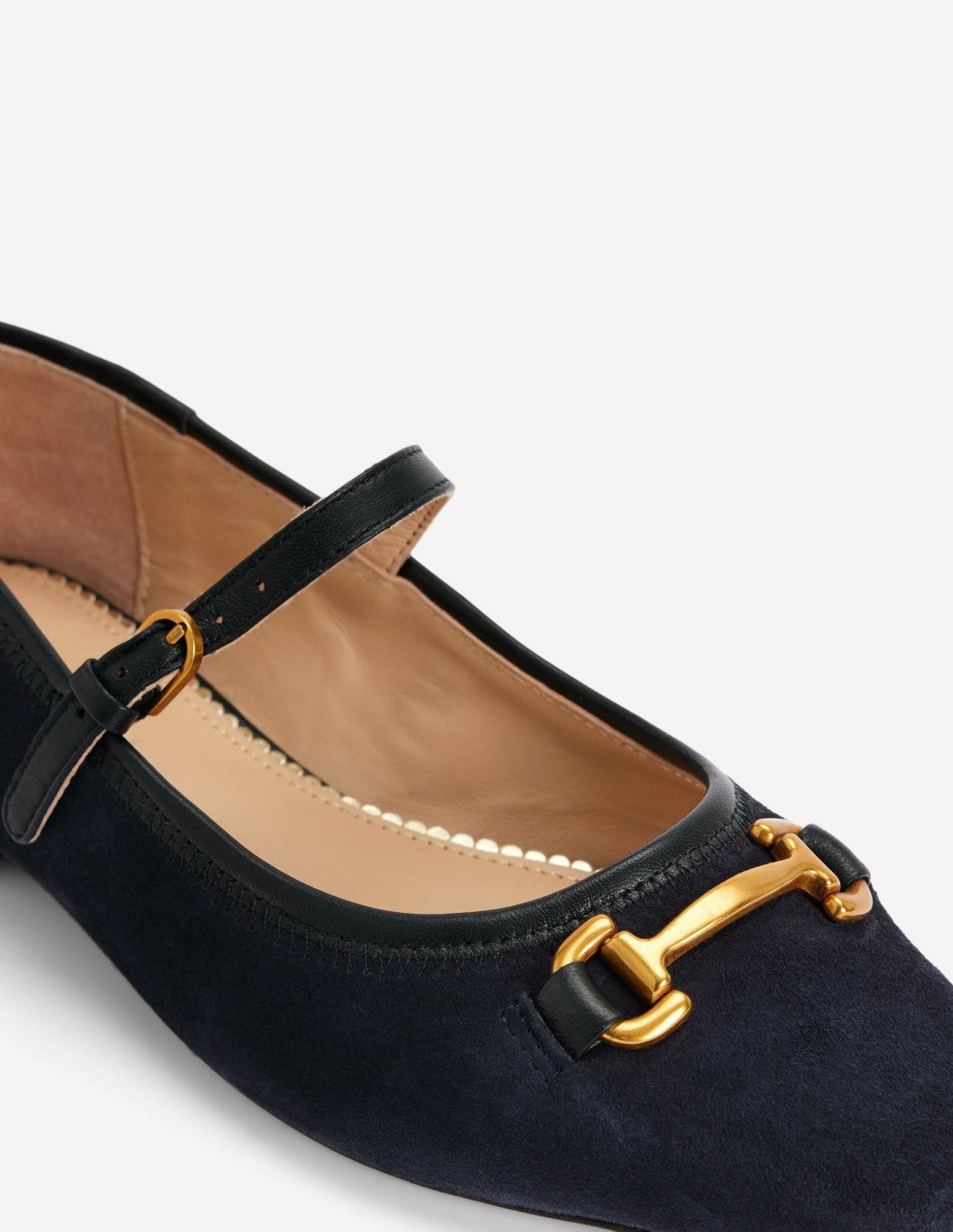 Iris Snaffle Mary Jane Flats-Dark Navy / Boden us