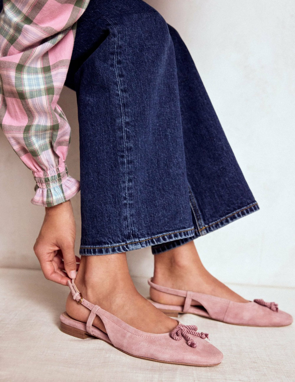 Easy Slingback Flats-Blush / Boden