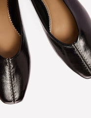 High Cut Stitch Detail Flats-Deep Oxblood / Boden Online