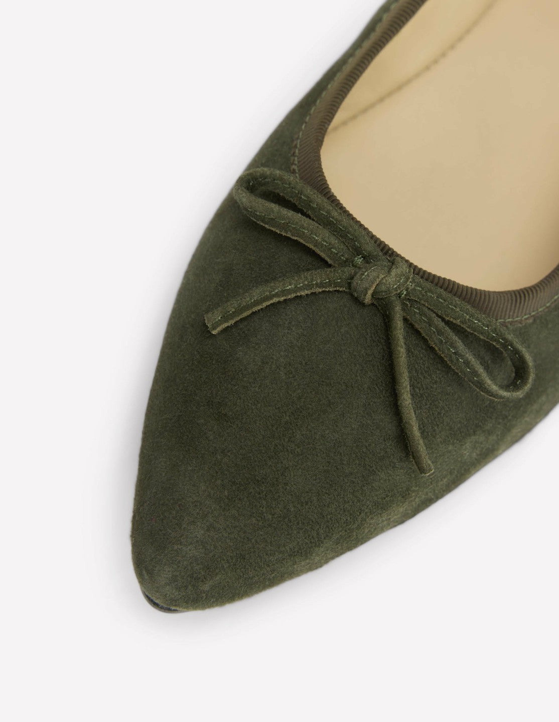 Point Flexi Sole Flats-Dark Moss / Boden Outlet