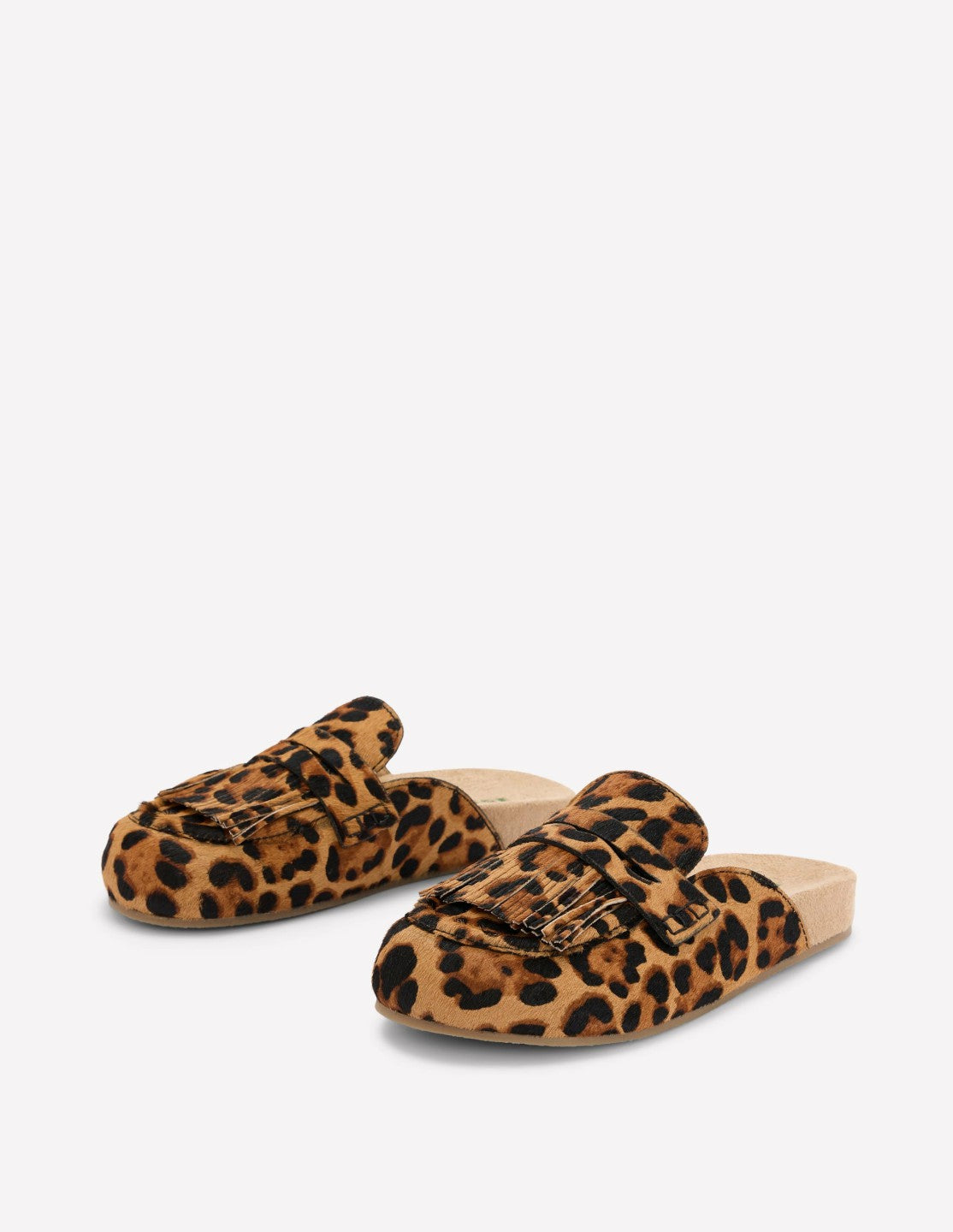 Etta Ghillie Mule Clogs-Classic Leopard / Boden us