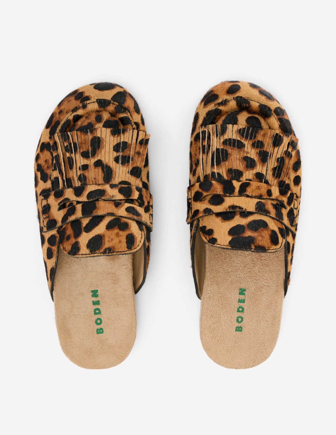 Etta Ghillie Mule Clogs-Classic Leopard / Boden us