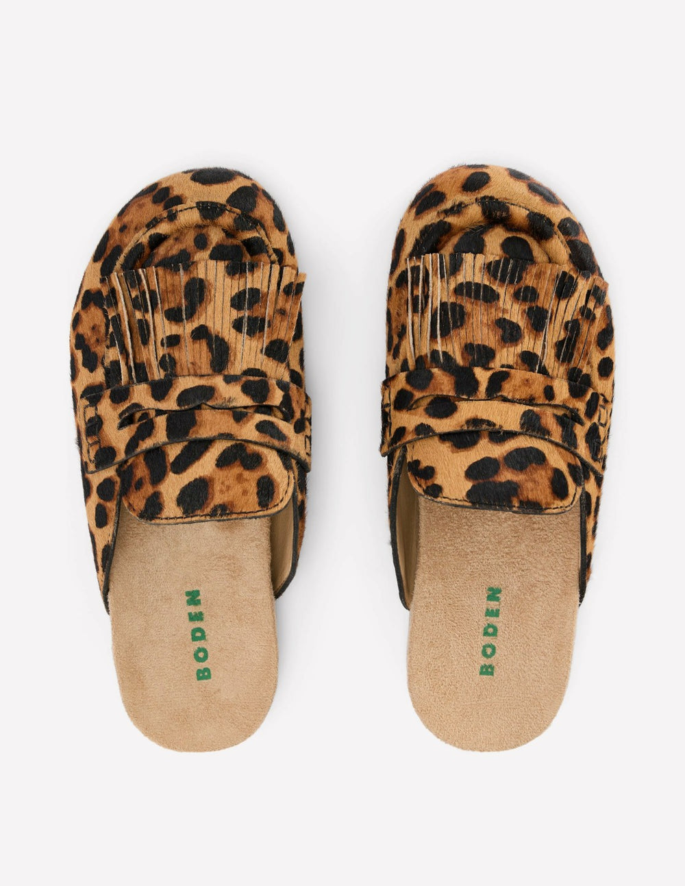Etta Ghillie Mule Clogs-Classic Leopard / Boden us