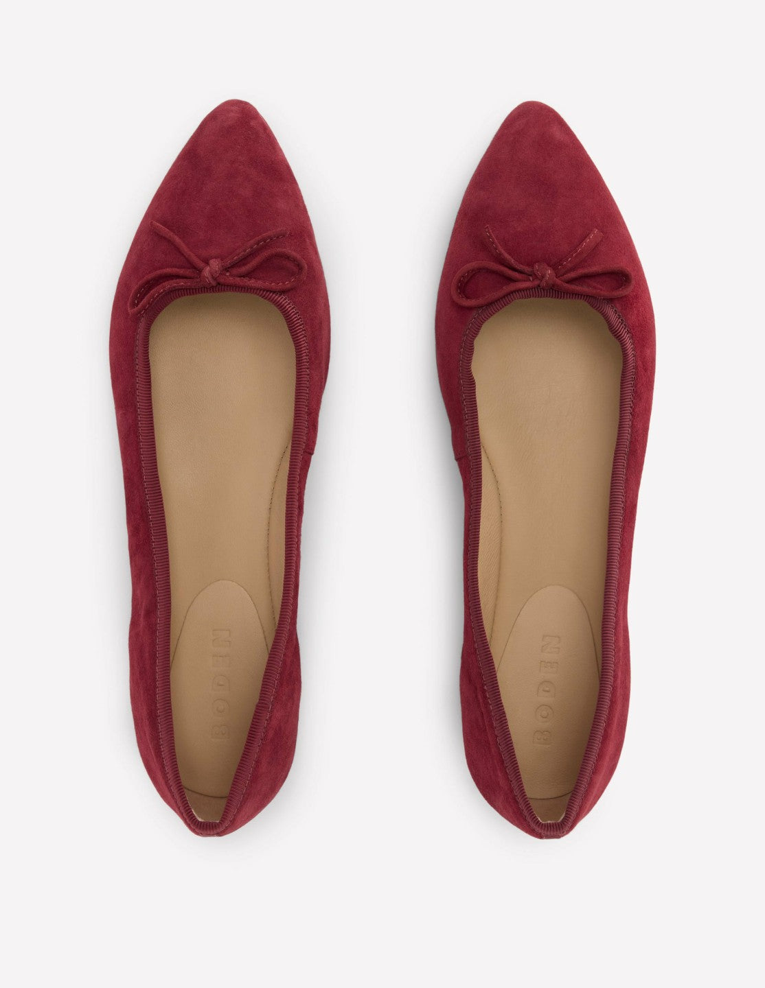 Point Flexi Sole Flats-Oxblood / Boden