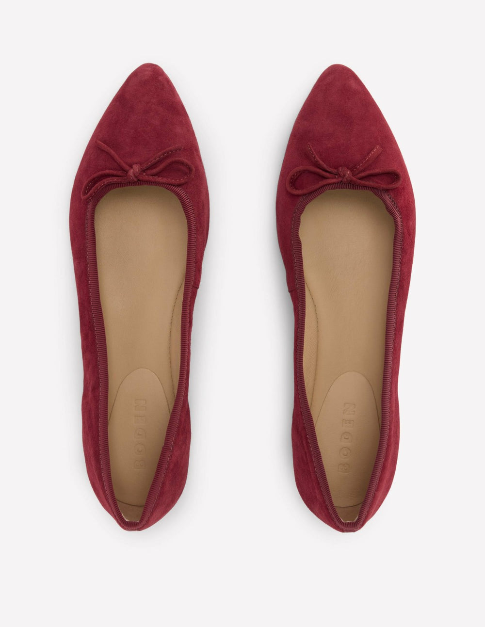 Point Flexi Sole Flats-Oxblood / Boden