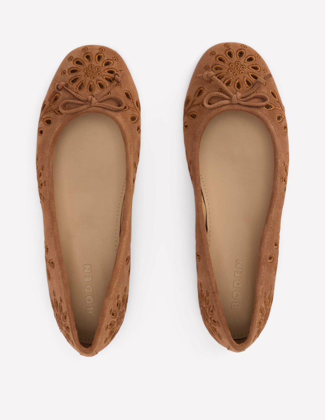 Cut Out Ballet Flats-Gingersnap / Boden Sale