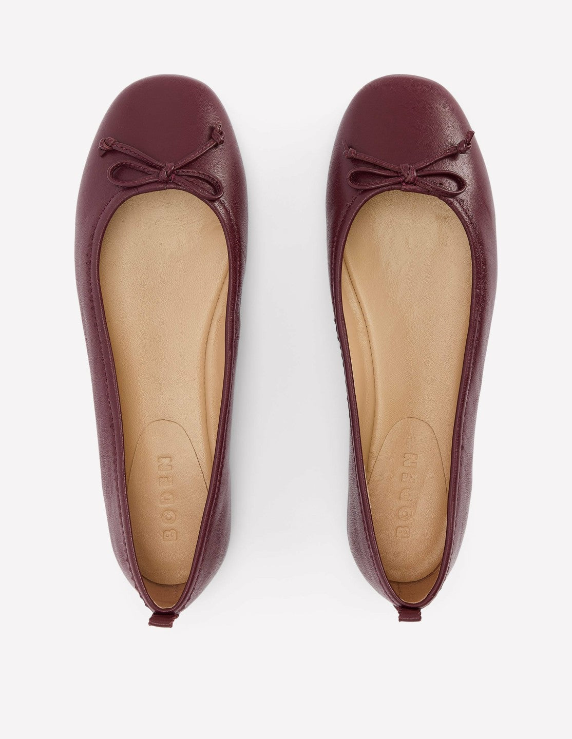 Kitty Flexi Sole Ballet Flats-Oxblood / Boden Online