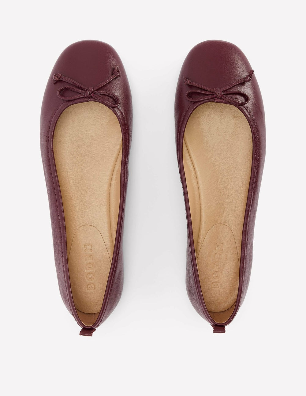 Kitty Flexi Sole Ballet Flats-Oxblood / Boden Online