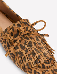Soft Tassel Deck Shoes-Leopard / Boden Outlet