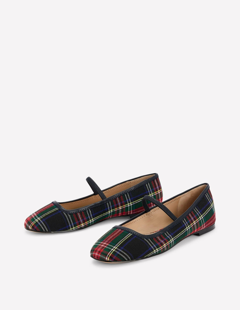 Thea Mary Jane Ballet Flats-Check / Boden Discount