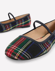Thea Mary Jane Ballet Flats-Check / Boden Discount