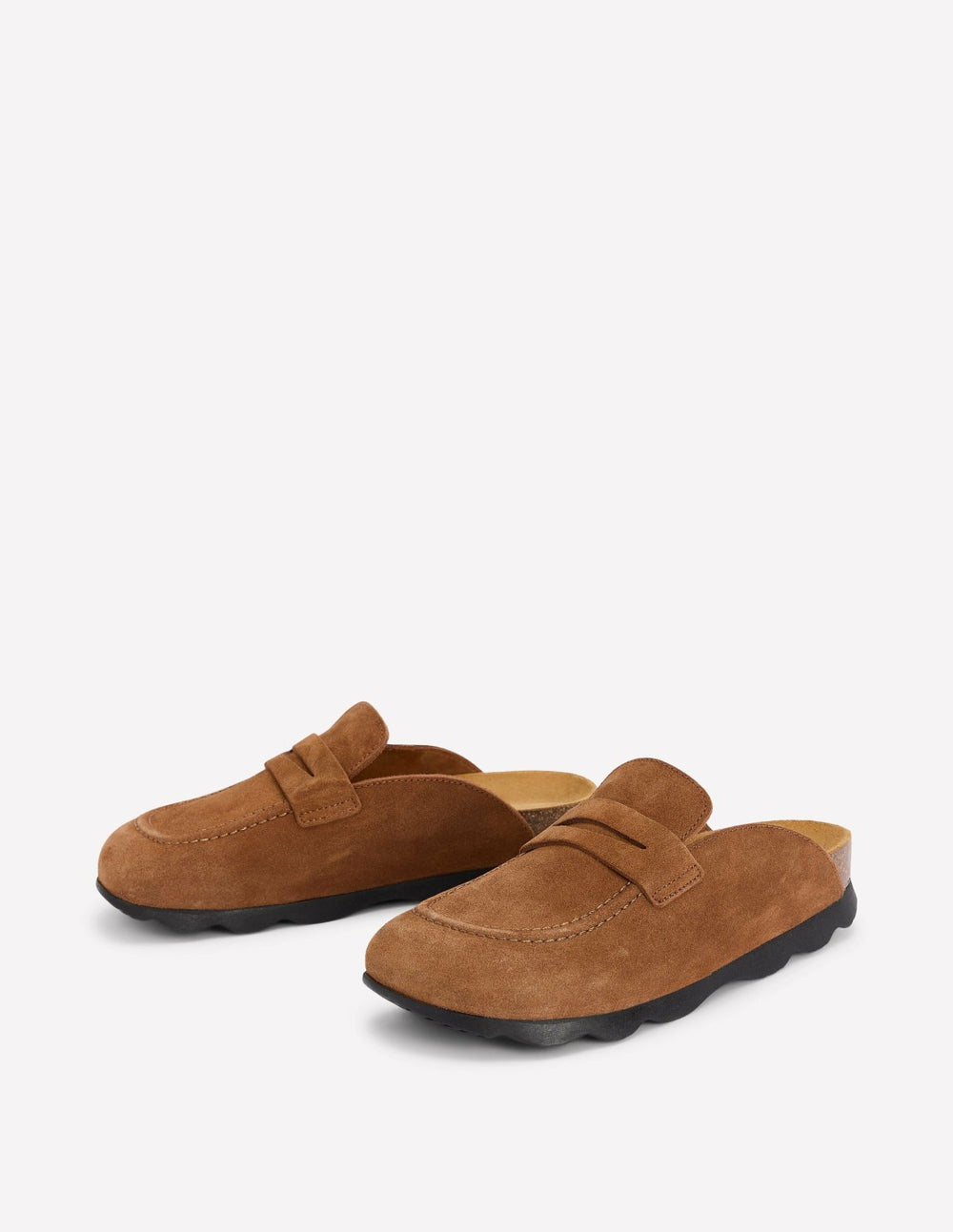 Suede Mule Clog-Raw Umber / Boden