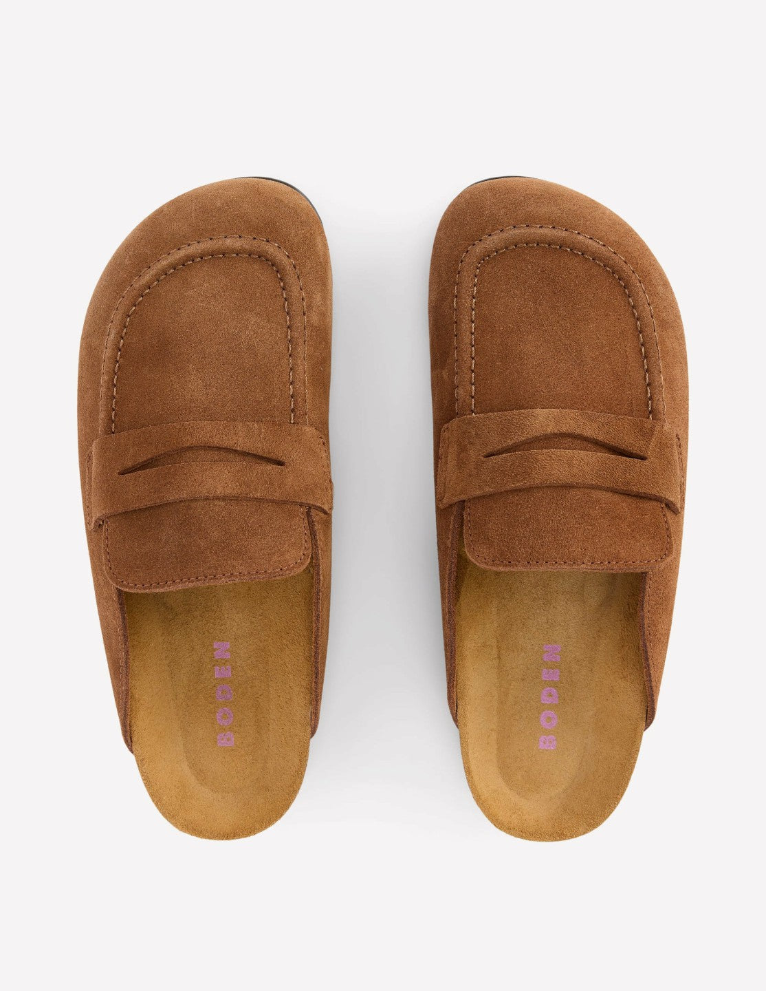 Suede Mule Clog-Raw Umber / Boden
