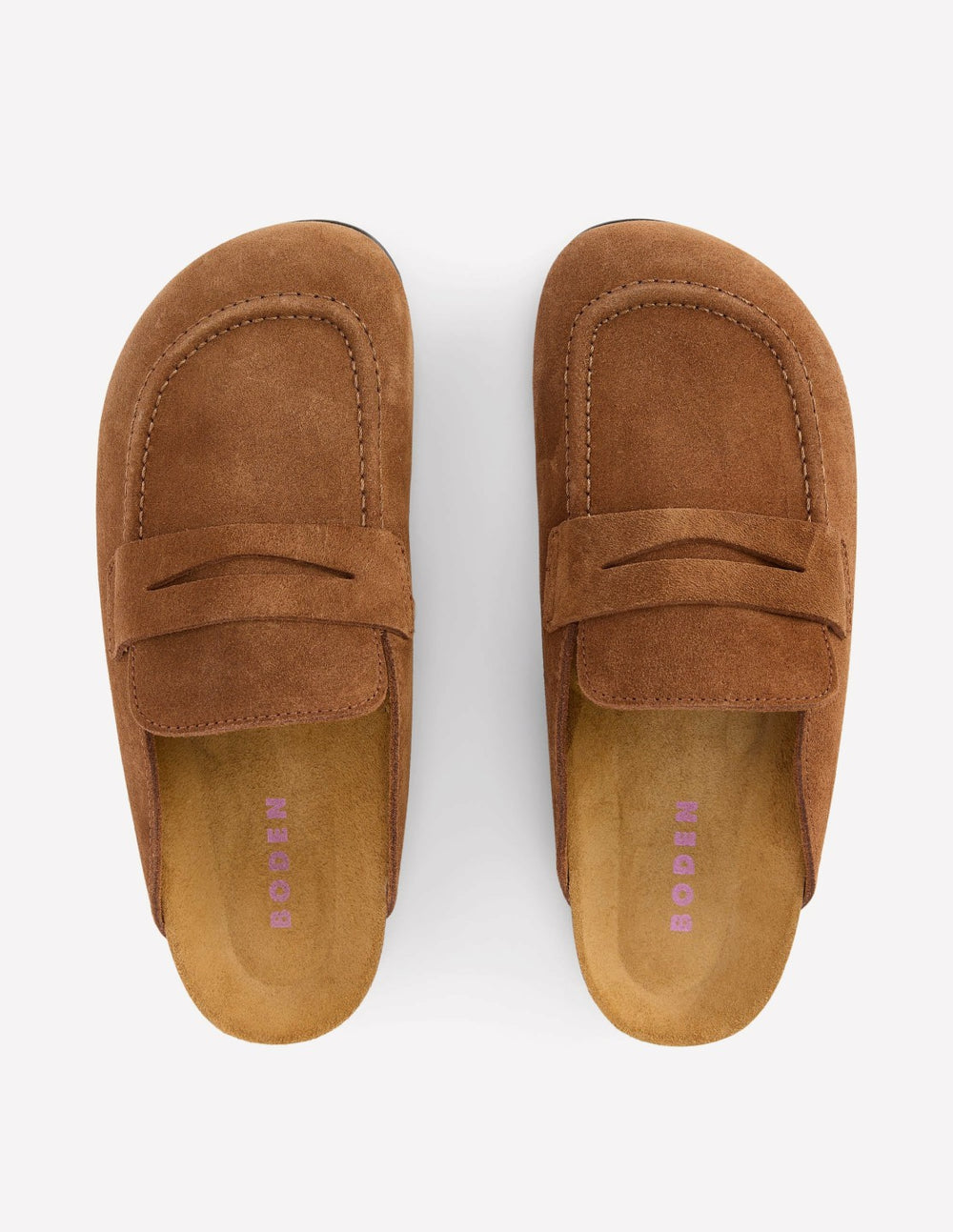 Suede Mule Clog-Raw Umber / Boden