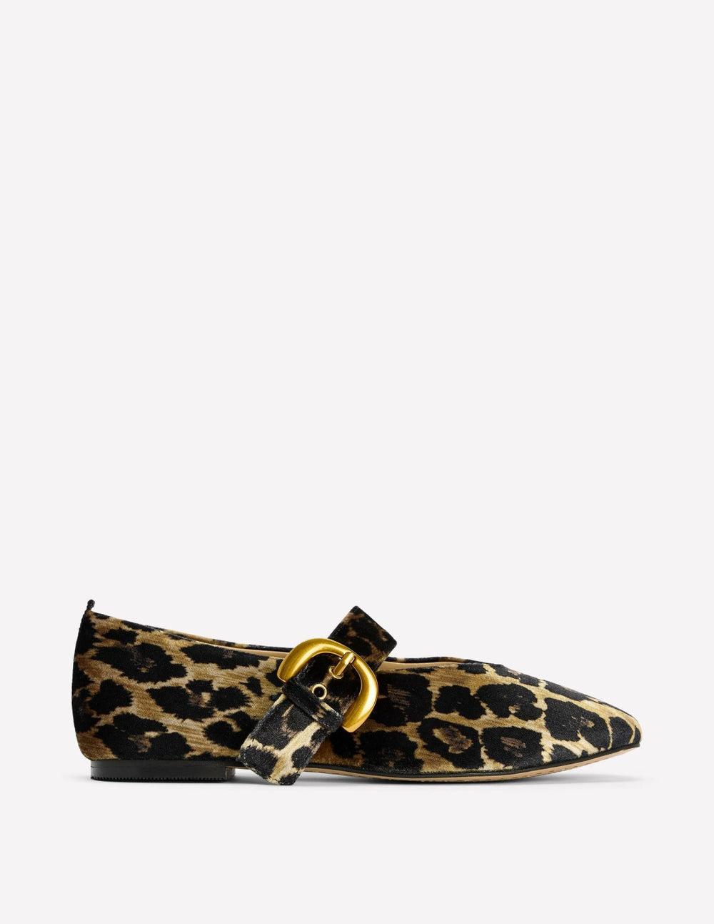 Kylie Flat Buckle Mary Janes-Leopard / Boden Outlet