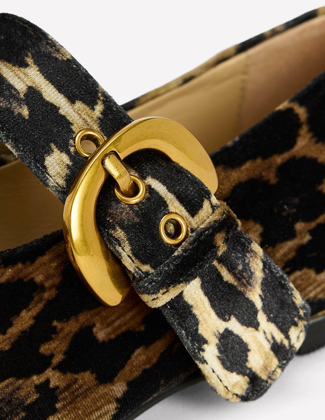 Kylie Flat Buckle Mary Janes-Leopard / Boden Outlet